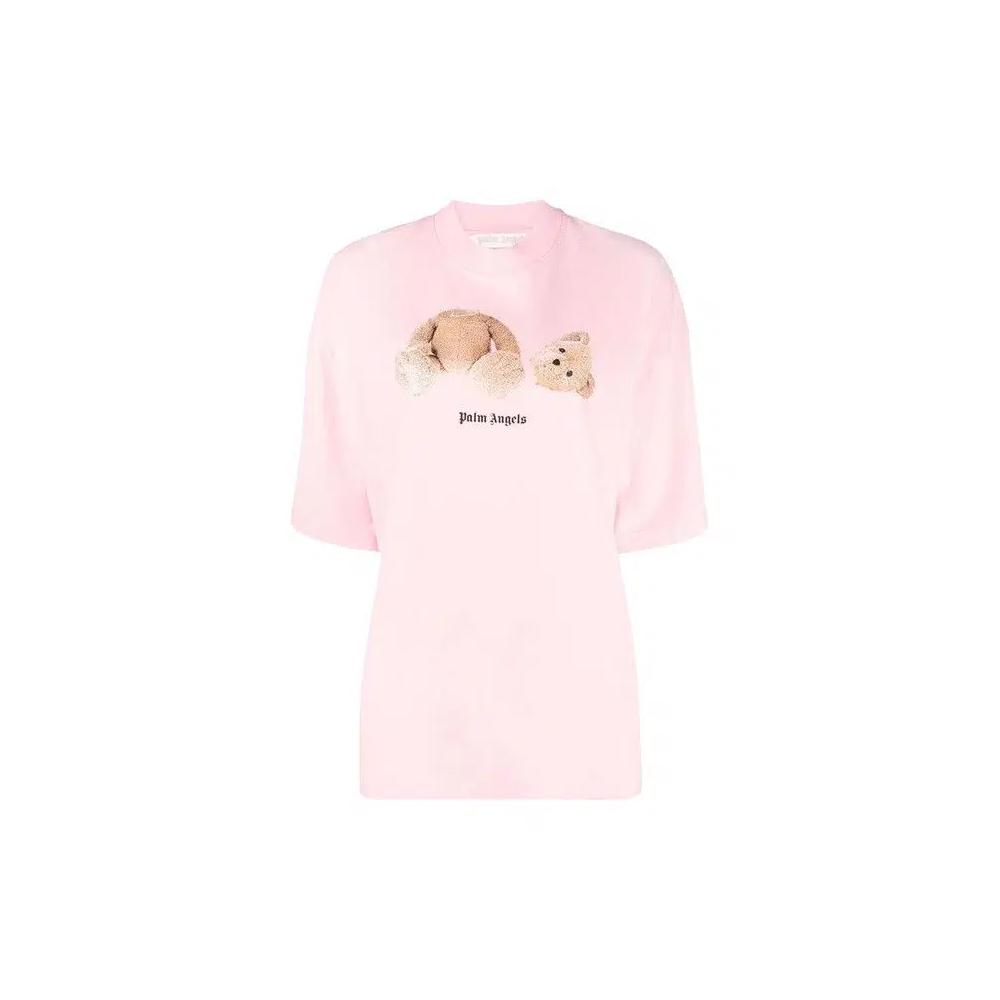Топы Palm Angels Bear Свободная футболка «Цвет миндаля/Коричневый» 1
