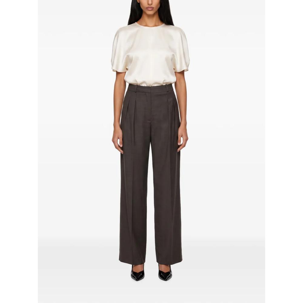 pleated straight-leg trousers 2