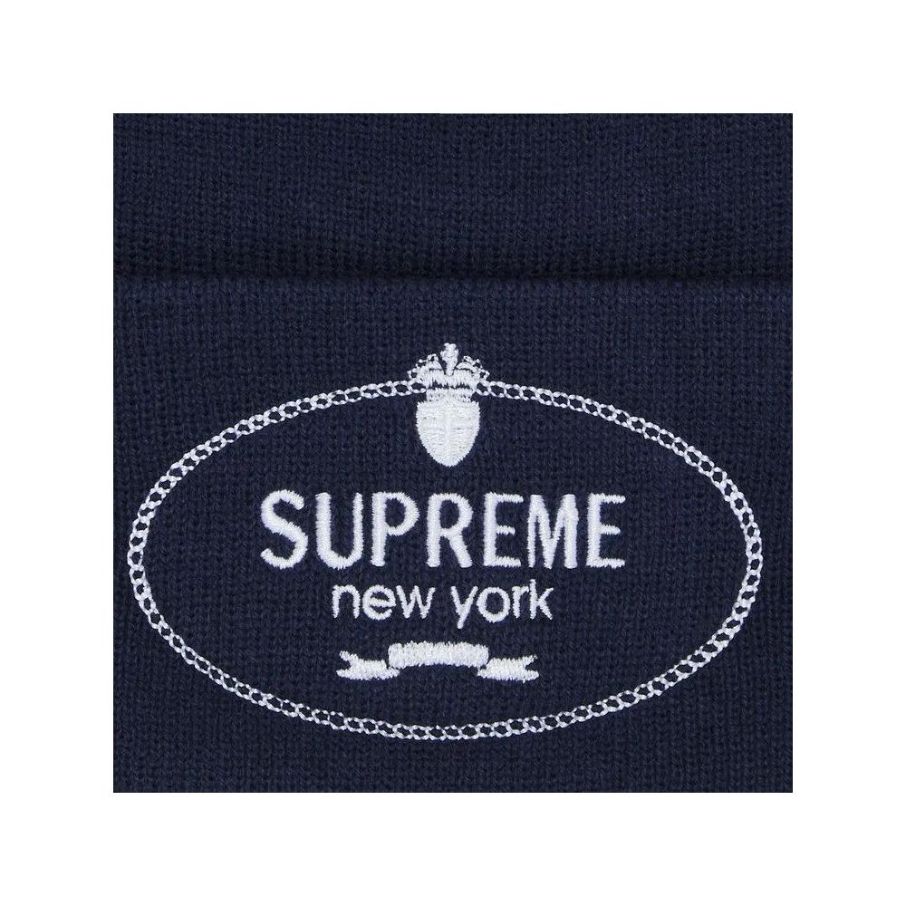 Шапки-бини Supreme Crest Beanie 'Navy' 3