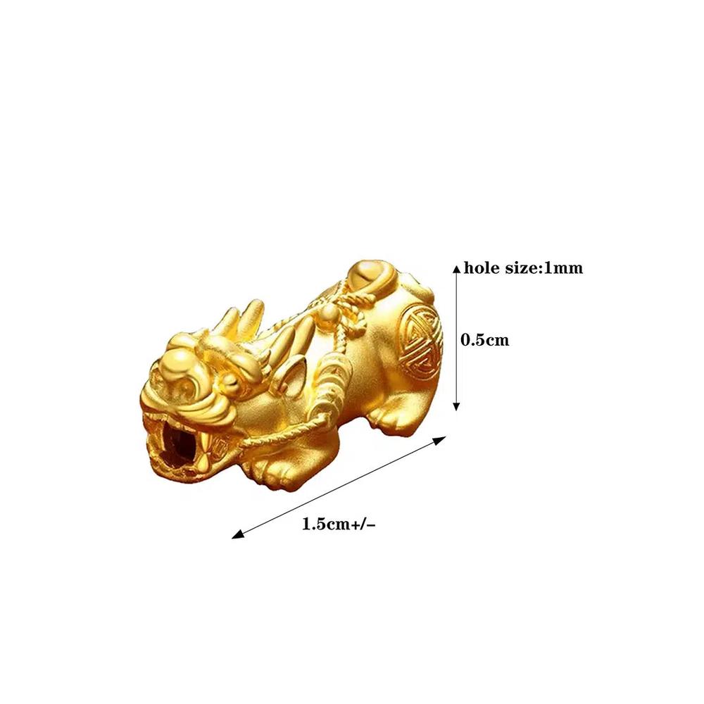 Браслет LITZ 999 (24K) Gold PiXiu с двумя Пиксю EPC0639D-050-R (1.00г+/-) 4