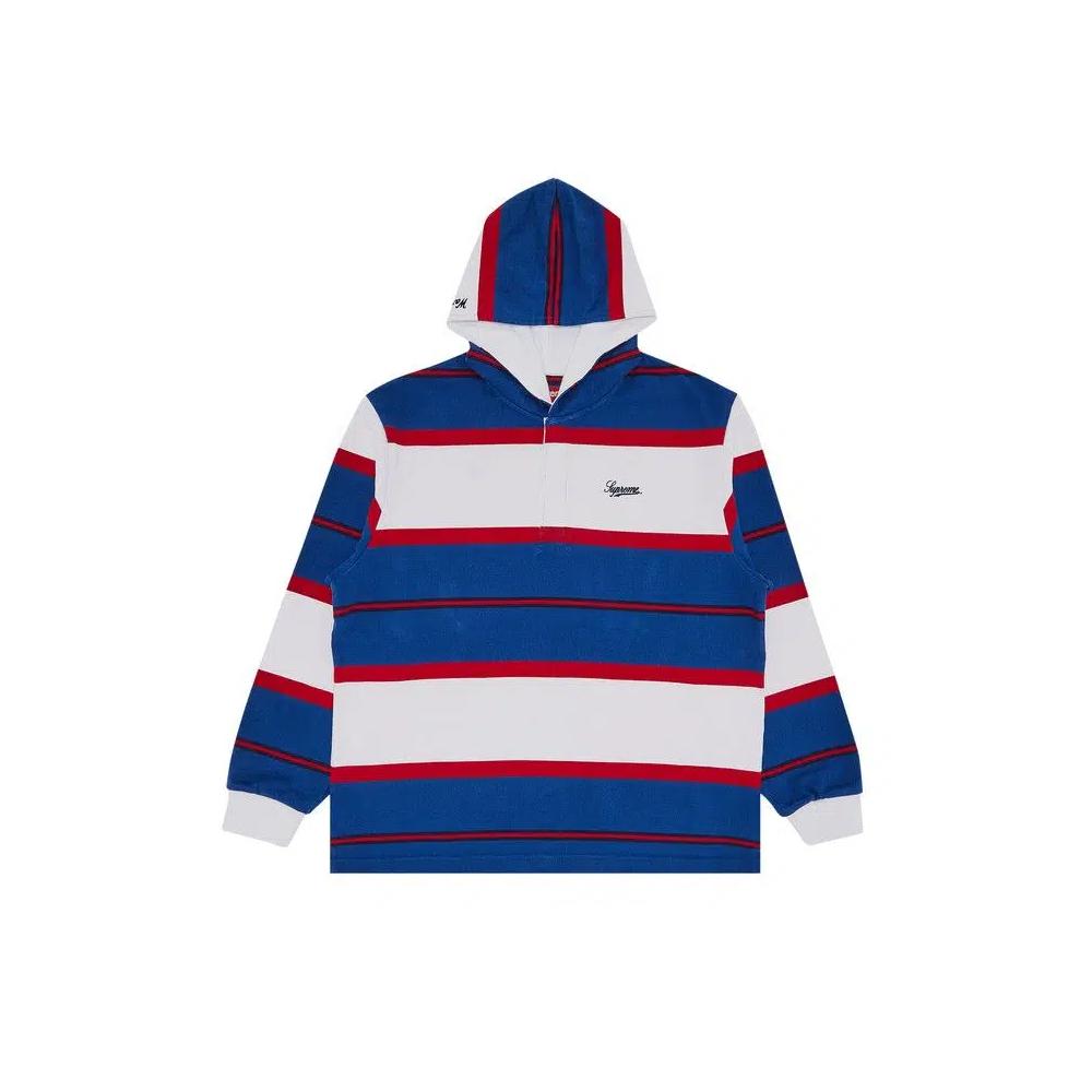 Топы Supreme Hooded Rugby 'Королевский синий' 1