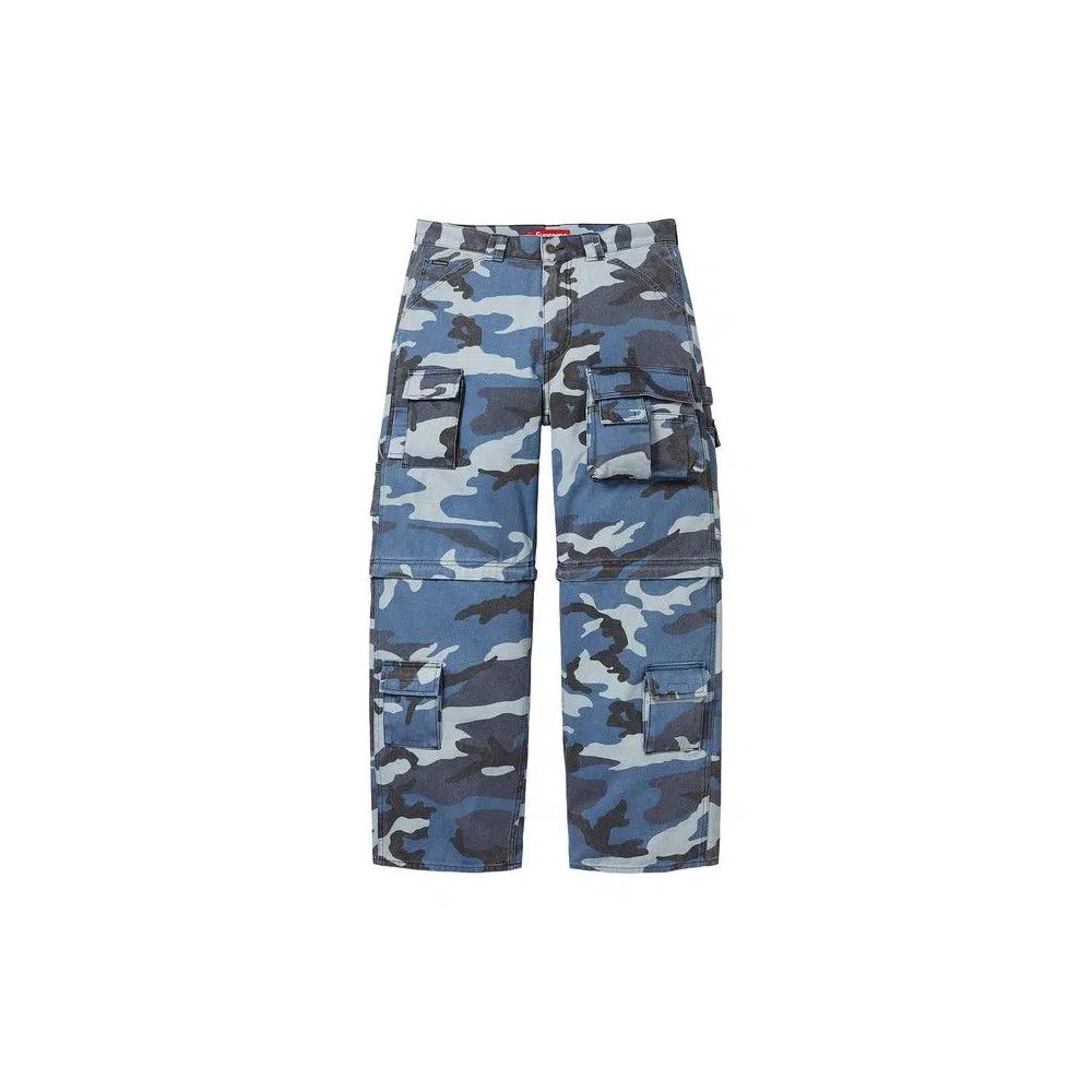Карго-брюки Supreme Zip-Off Utility Pant 'Blue Camo' 1
