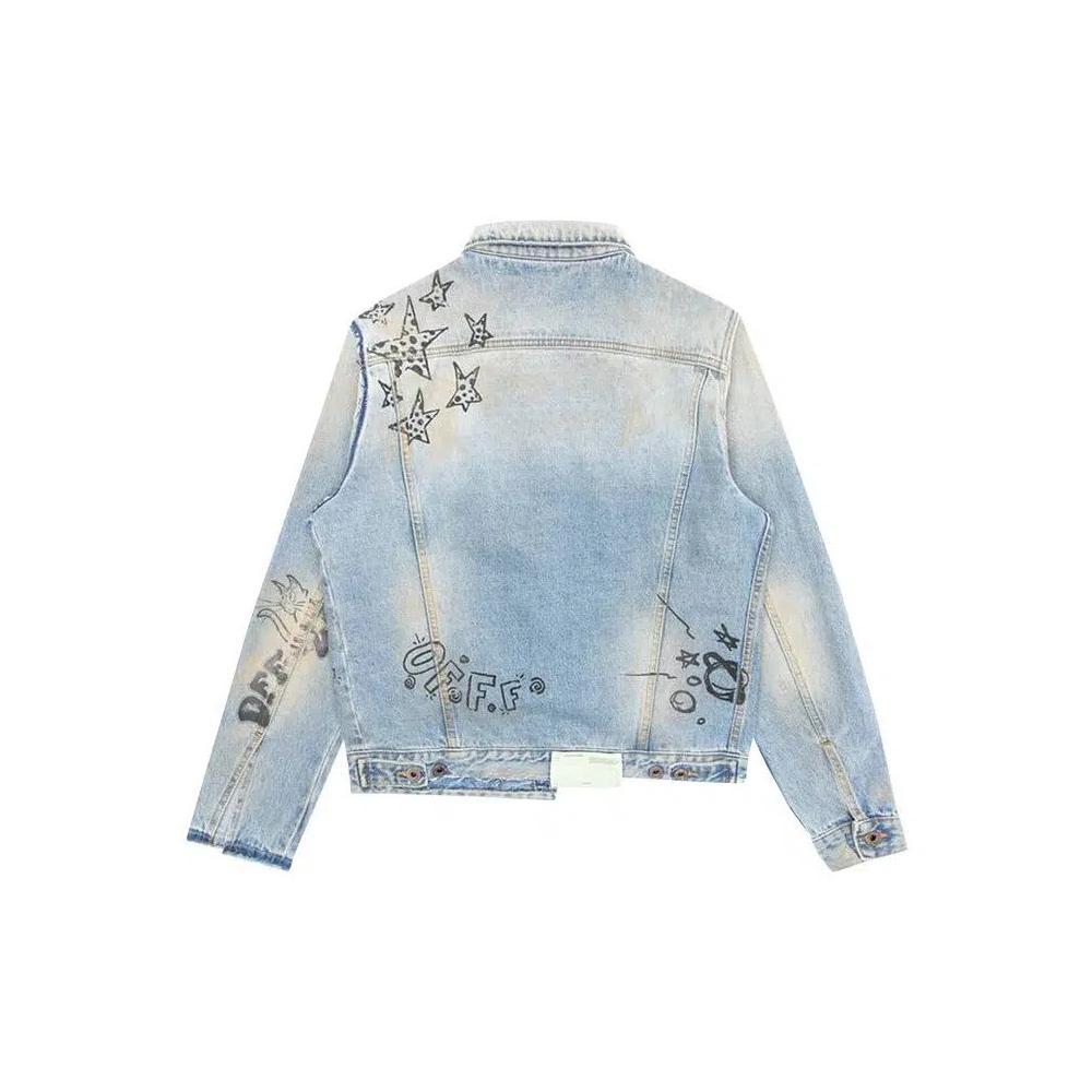 Куртки Off-White Wizard Slim Deconstructed Jacket 'Экстремальный отбел' 2