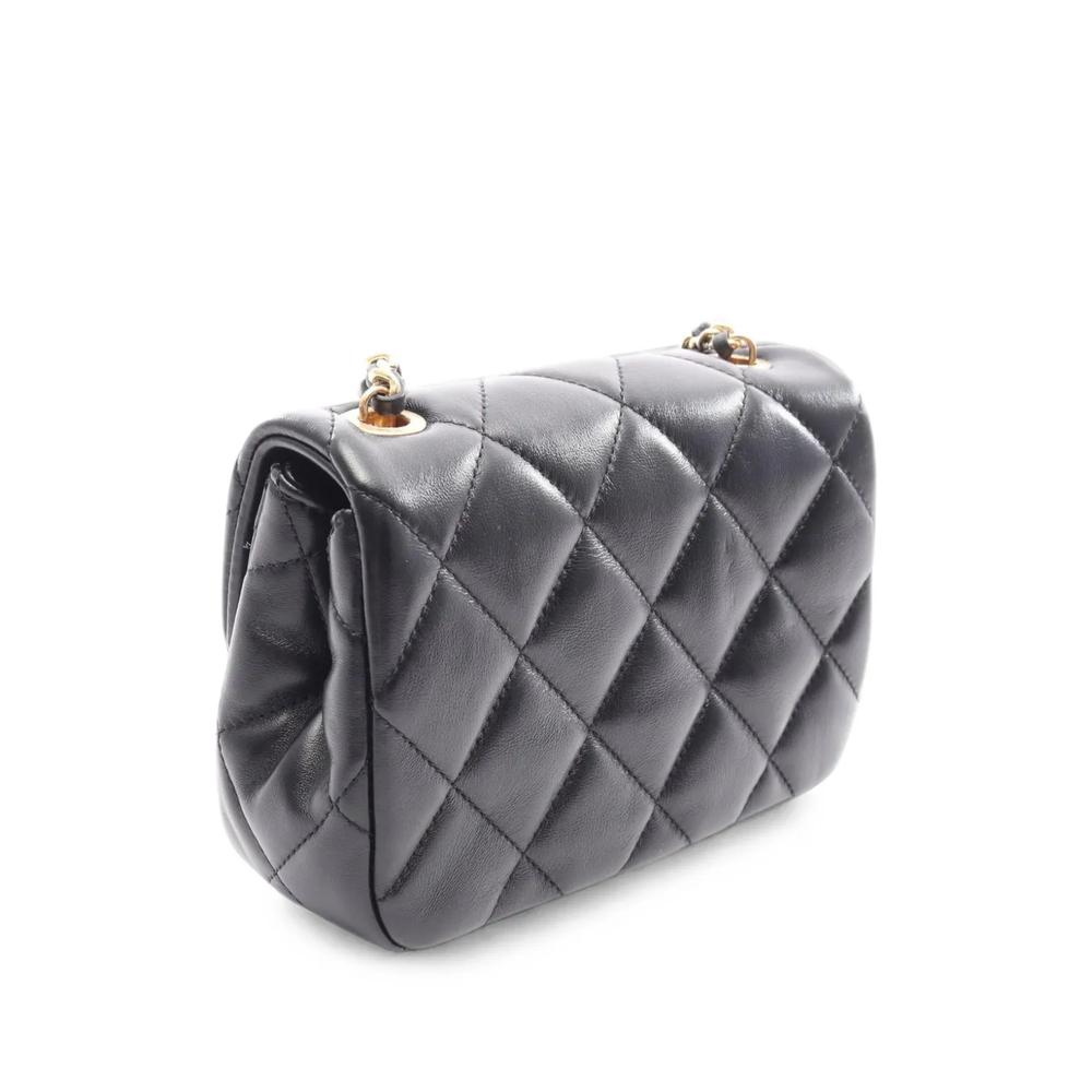 Маленькая сумка через плечо Quilted Lambskin Metal Edge CC Flap (2021-2026 годы) 2