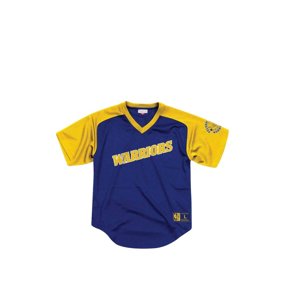 Сетчатая футболка NBA Golden State Warriors с V-образным вырезом 1