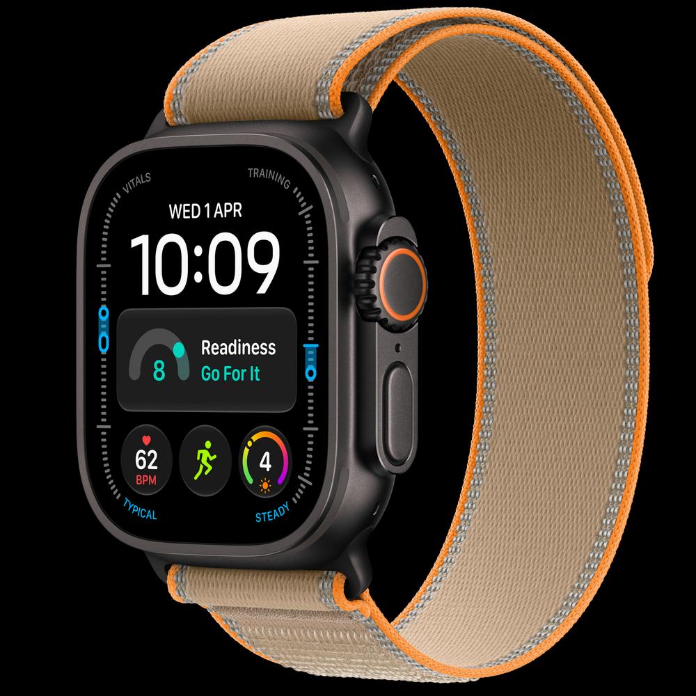 Apple Watch Ultra 4 49 мм, GPS + Cellular, титан, Black, ремешок Sand Trail Loop 1