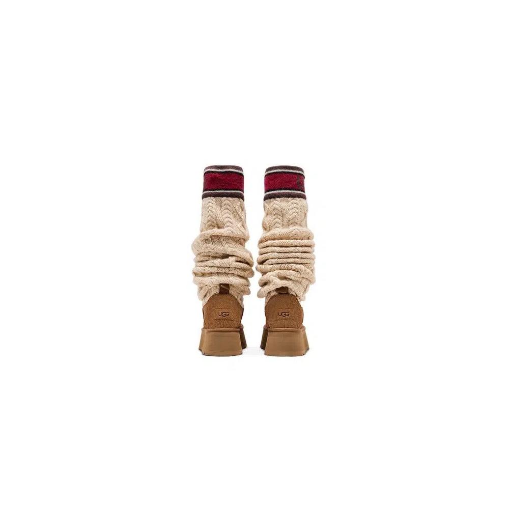 Ботинки UGG Wmns Classic Sweater Letter Tall 'Chestnut' 6