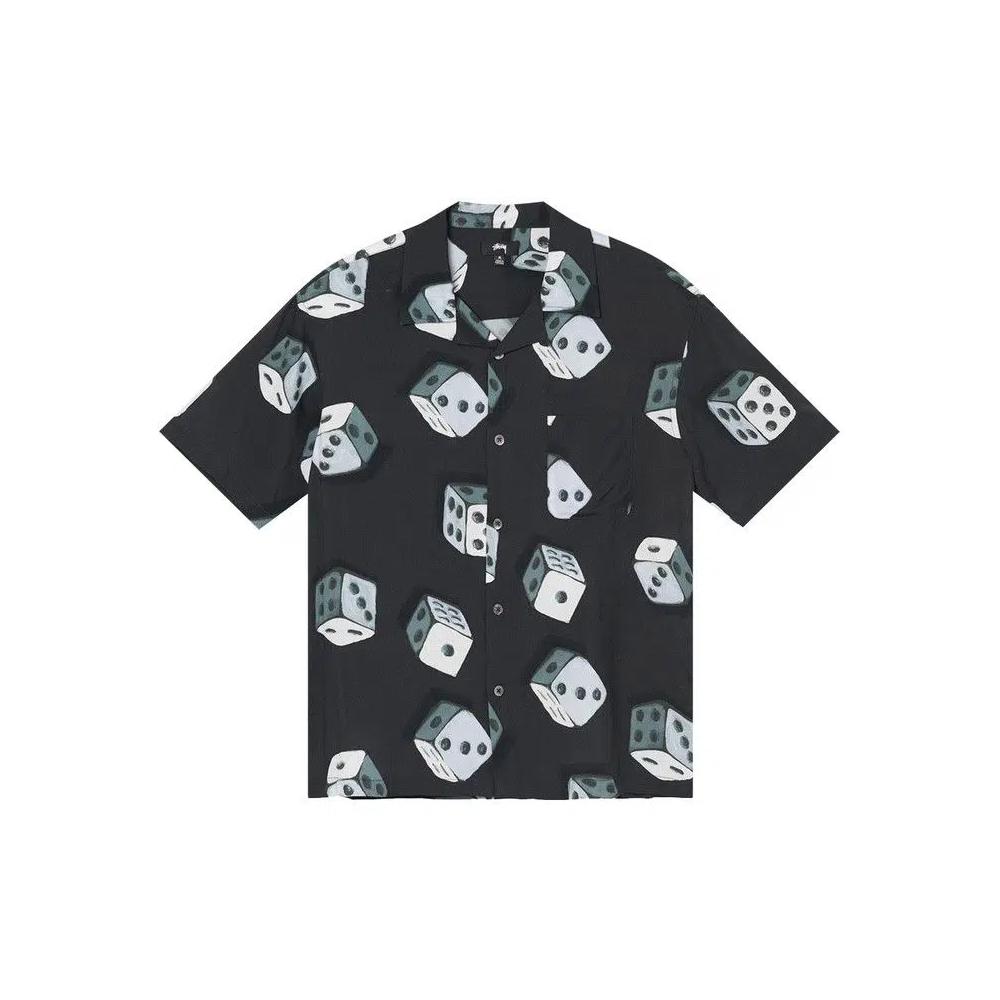Рубашки на пуговицах Stussy Dice Pattern Shirt 'Черный' 1