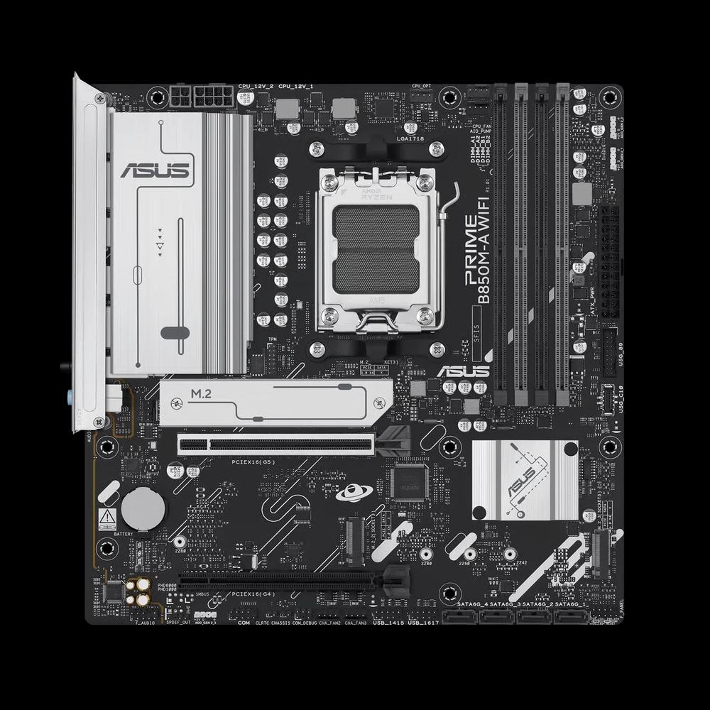ASUS PRIME B850M-A WIFI-CSM Micro-ATX материнская плата (DDR5) 2