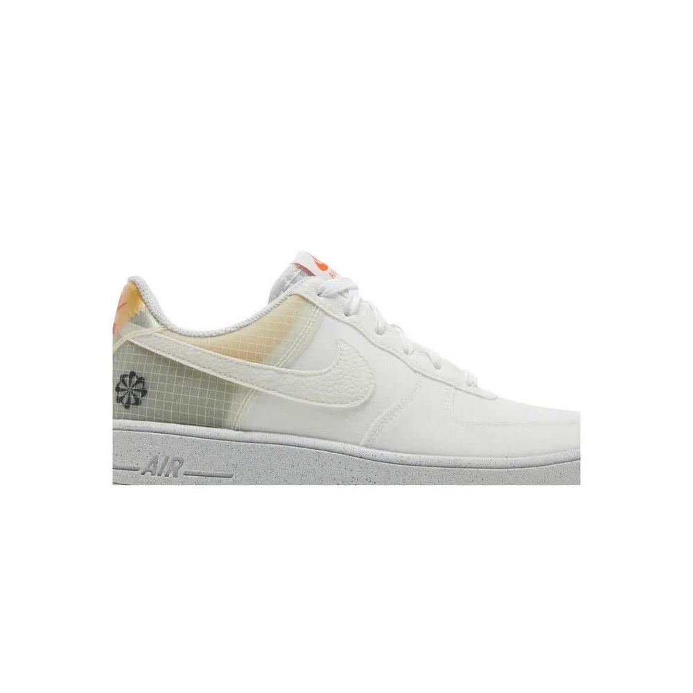 Кроссовки Nike Air Force 1 Crater GS 'Move To Zero - White Orange' 2
