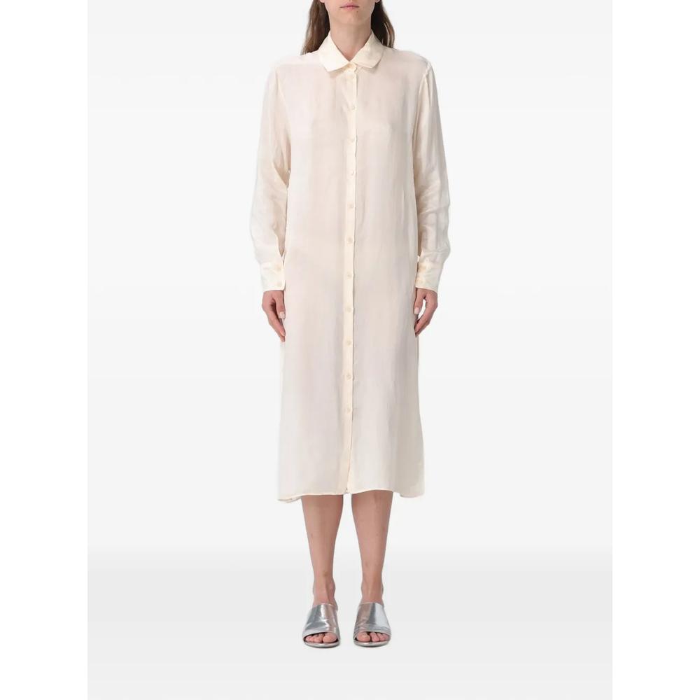 button-up long-sleeve midi shirt dress 2
