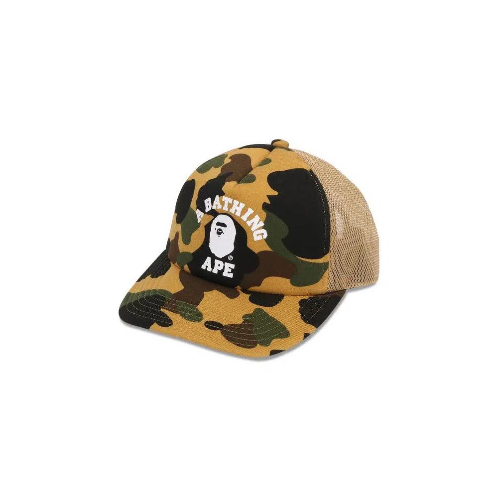 Шапки BAPE 1st Camo College Mesh Cap 'Yellow' 1