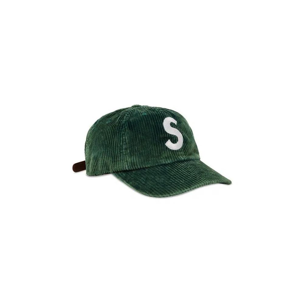 Бейсболки Supreme Corduroy S Logo 6-Panel 'Green' 2