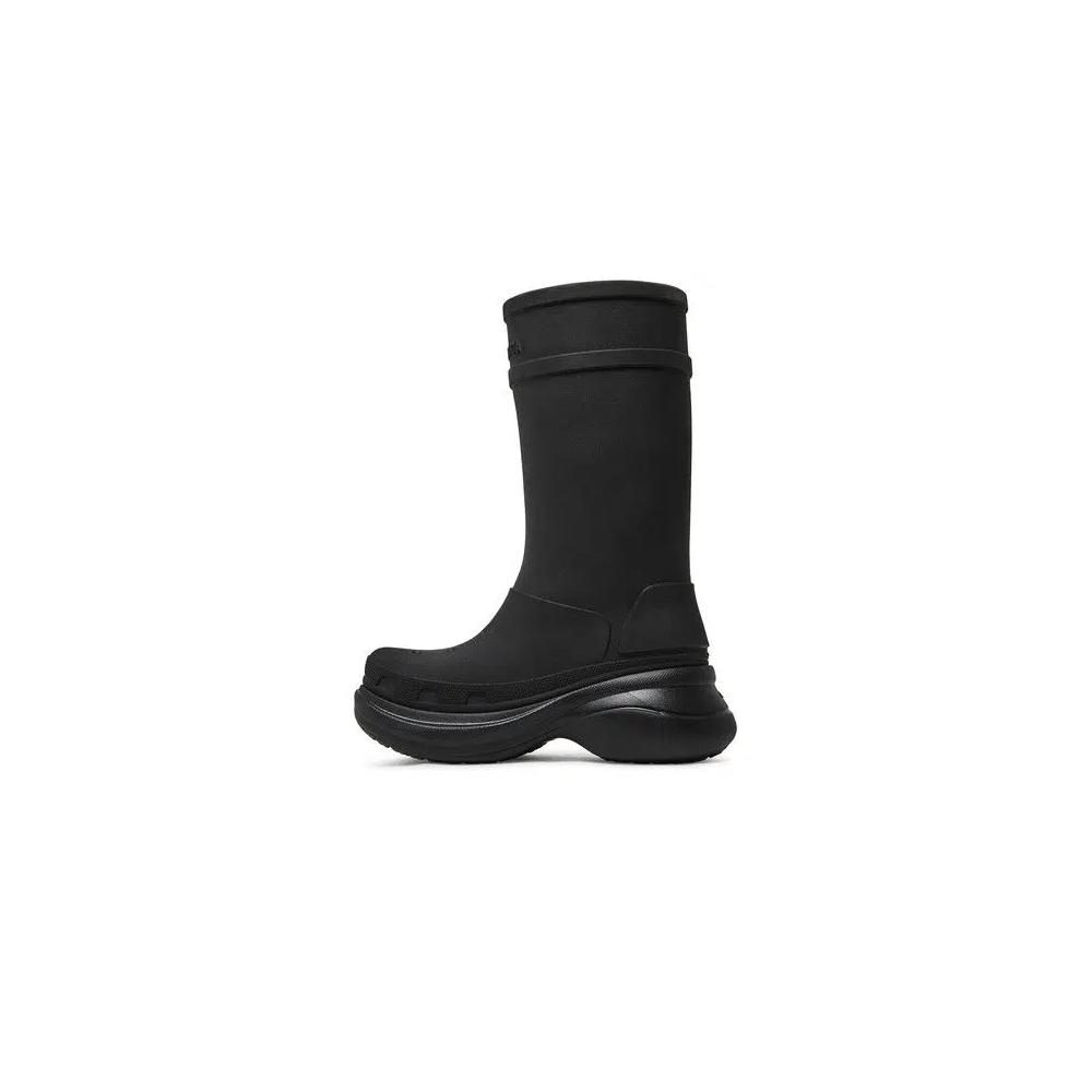 Ботинки Crocs x Balenciaga Clog Boot 2.0 'Black' 3