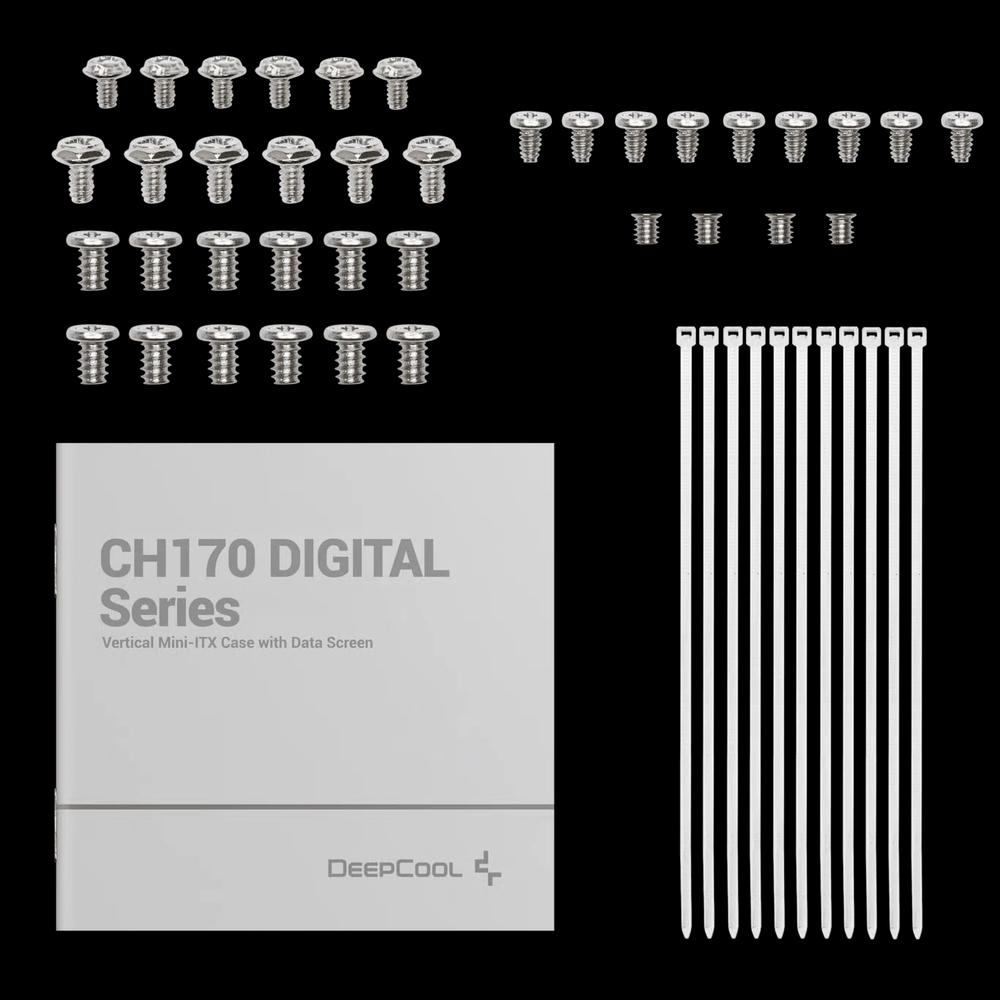 DEEPCOOL CH170 DIGITAL Mini-ITX корпус - White белый 13
