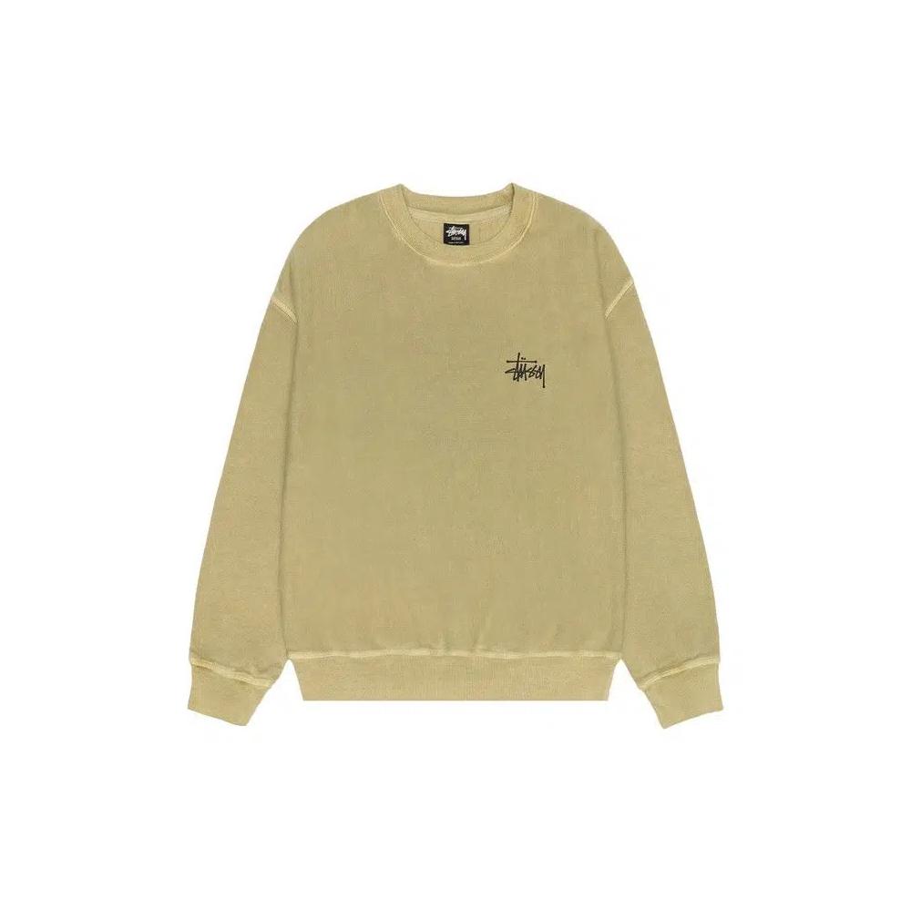 Топы Stussy Basic Crew Pigment Dyed 'Elm' 1