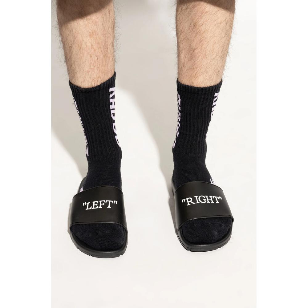 Шлепанцы с логотипом из коллаборации с Virgil Abloh 2