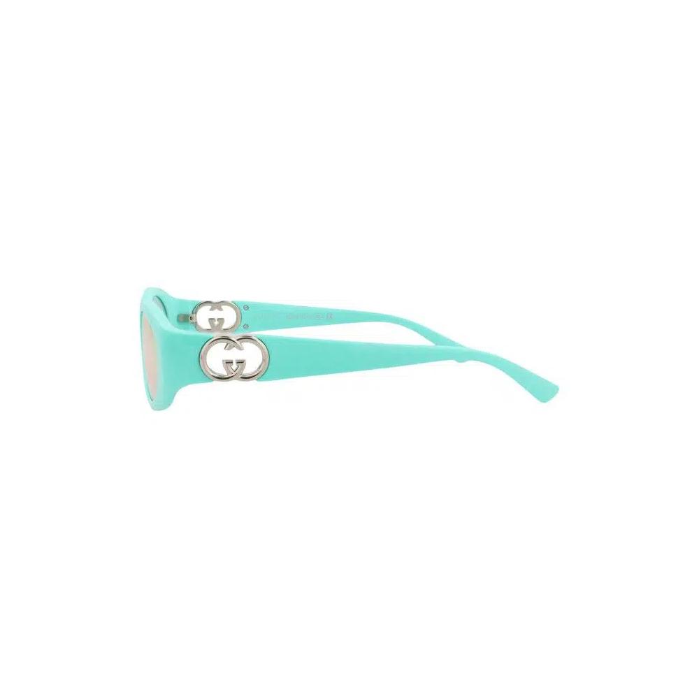 Солнцезащитные очки Gucci с круглой оправой и инжекцией 'Light Blue/Pink' 2