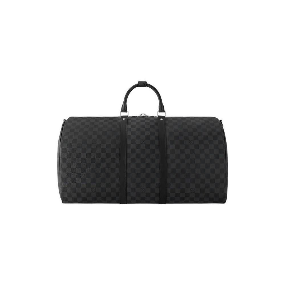 Сумки-дафлы Louis Vuitton Keepall Bandoulière 55 'Черный дамье графитовый холст' 2