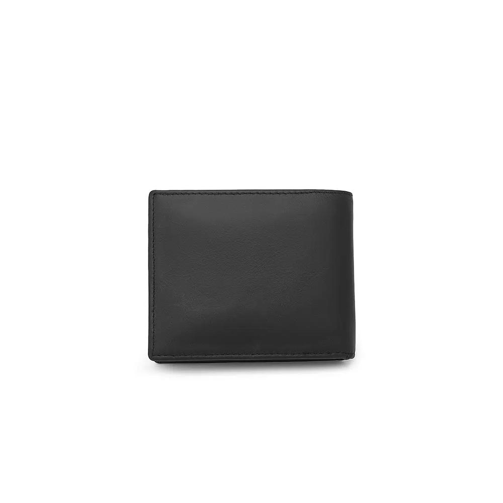 Мужской кожаный кошелек с блокировкой RFID - Черный 3