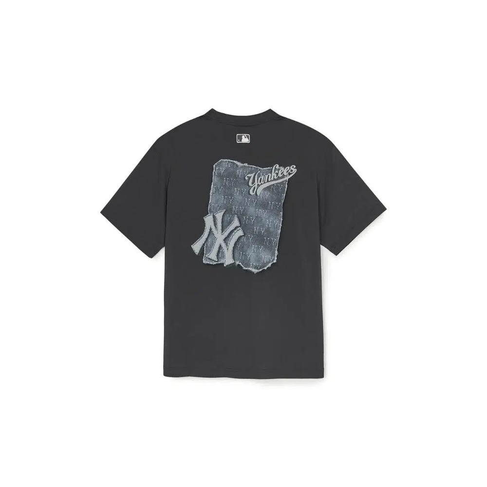 ФУТБОЛКИ С МОНОГРАММОЙ DENIMLIKE СВОБОДНОГО ПОКРОЯ NEW YORK YANKEES 2