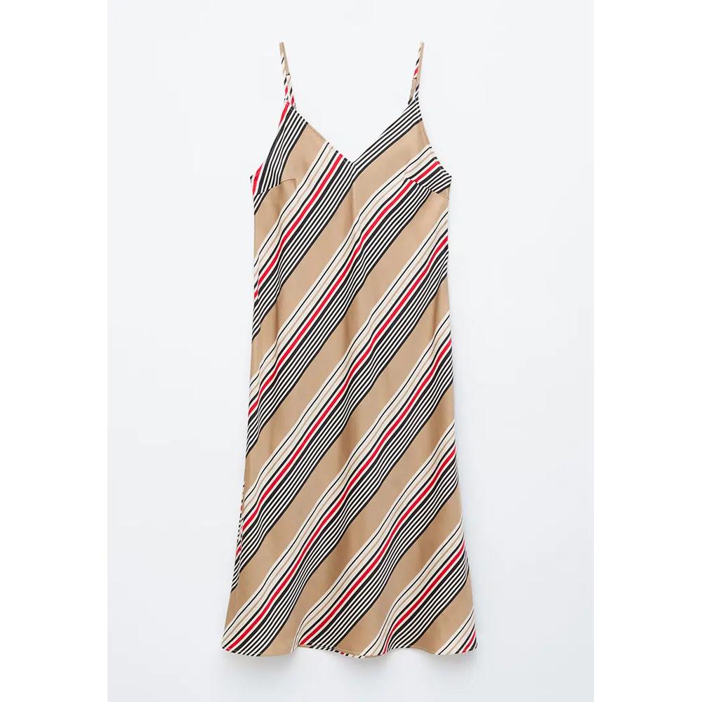 Атласное платье-комбинация миди 9