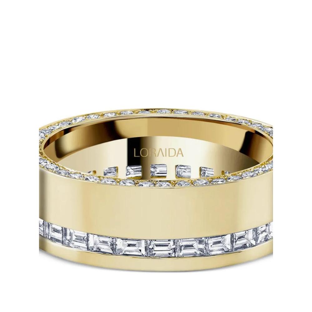 Кольцо Cigar Band с бриллиантами 2