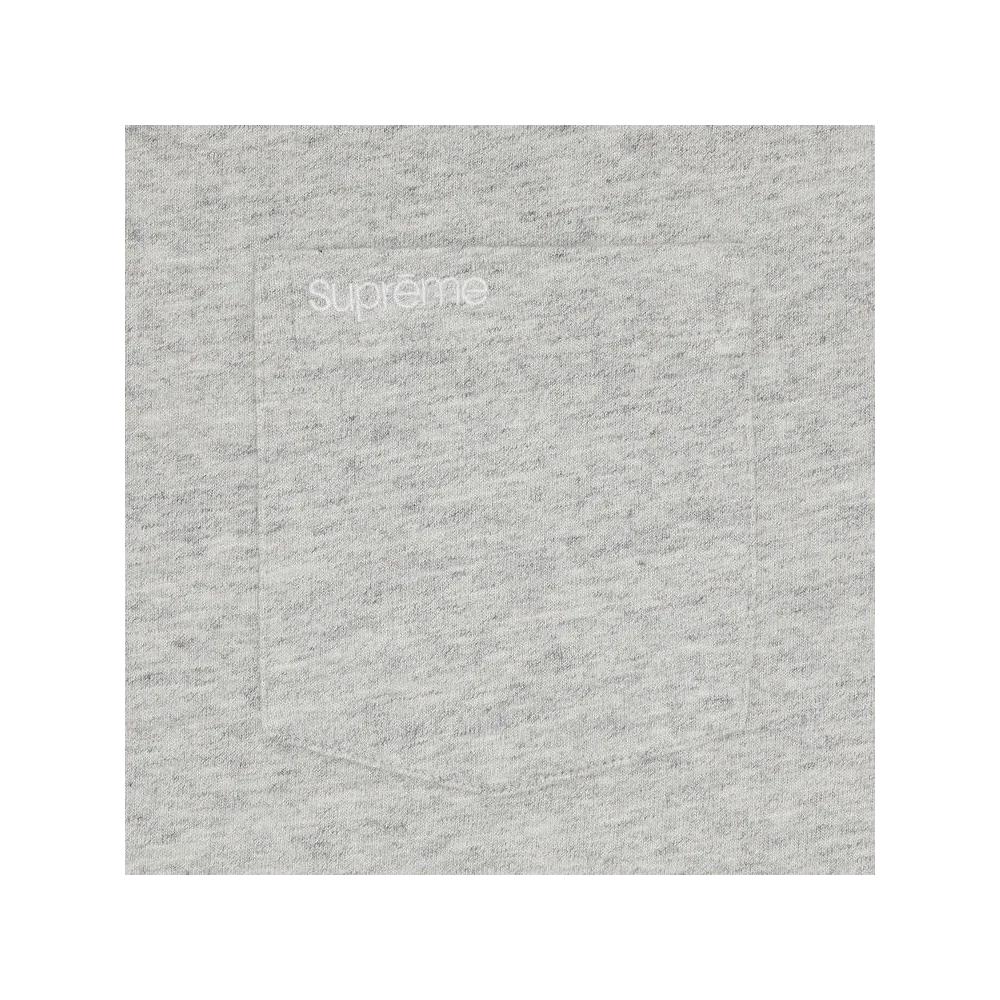 Футболки Supreme Short-Sleeve Pocket Tee 'Heather Grey' 2