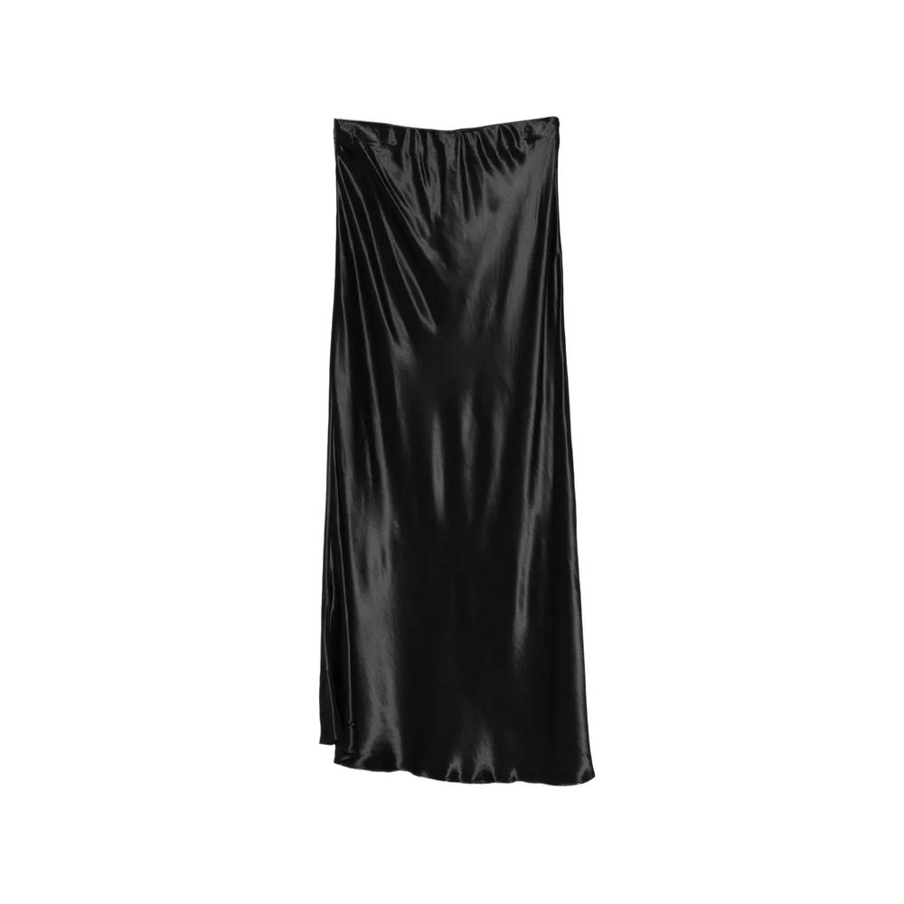 satin-finish midi skirt 2