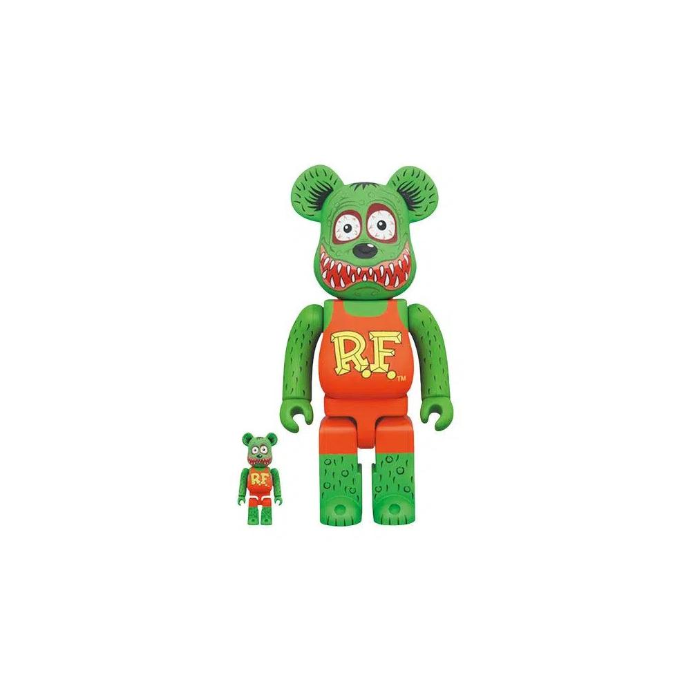 Фигурки BE@RBRICK x Rat Fink 100% и 400% Набор 'Green/Red' 1