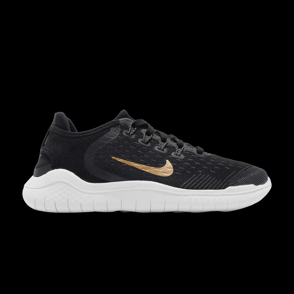 Кроссовки Nike Wmns Free RN 2018 'Black Metallic Gold' 1