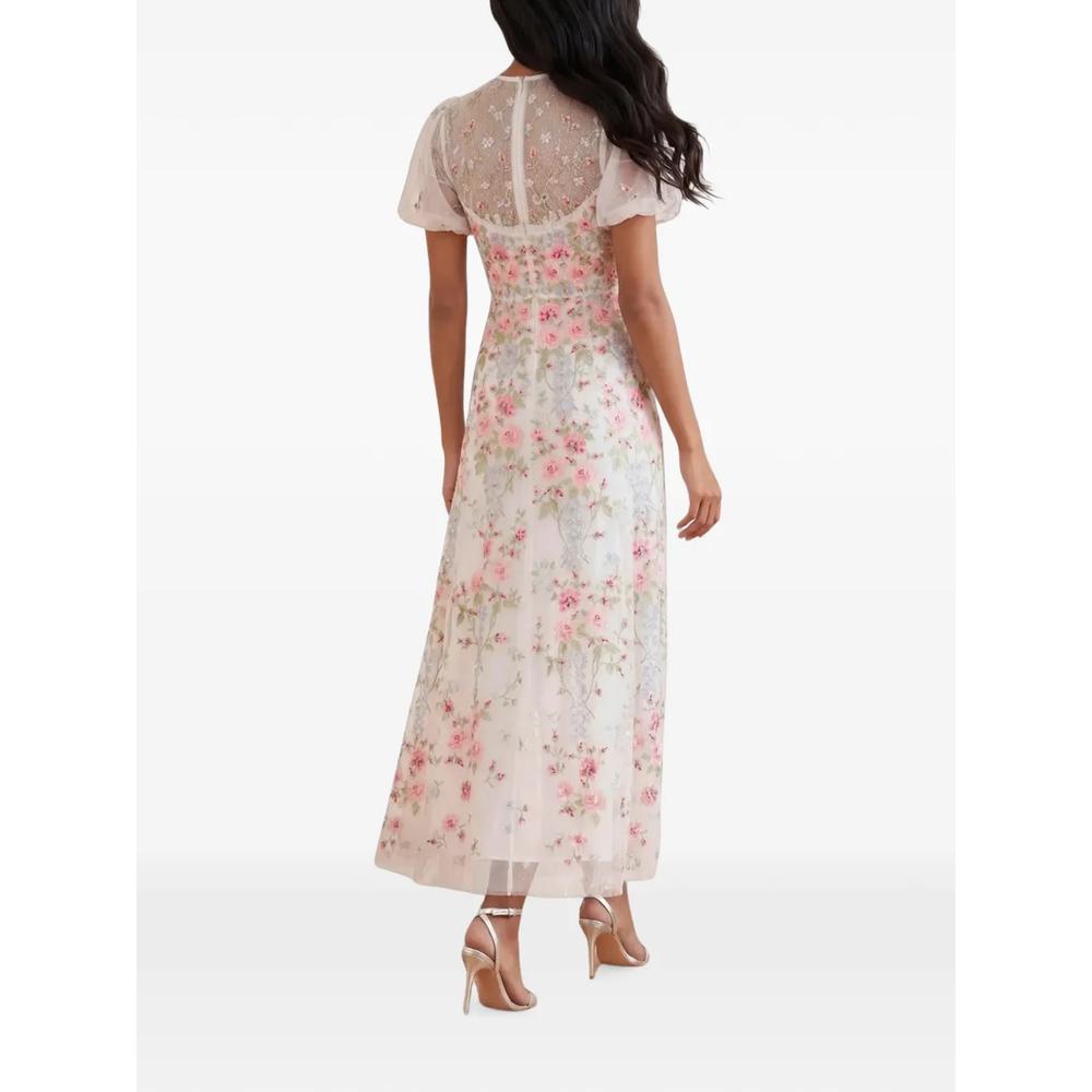 Garden Rose embroidered tulle gown 2