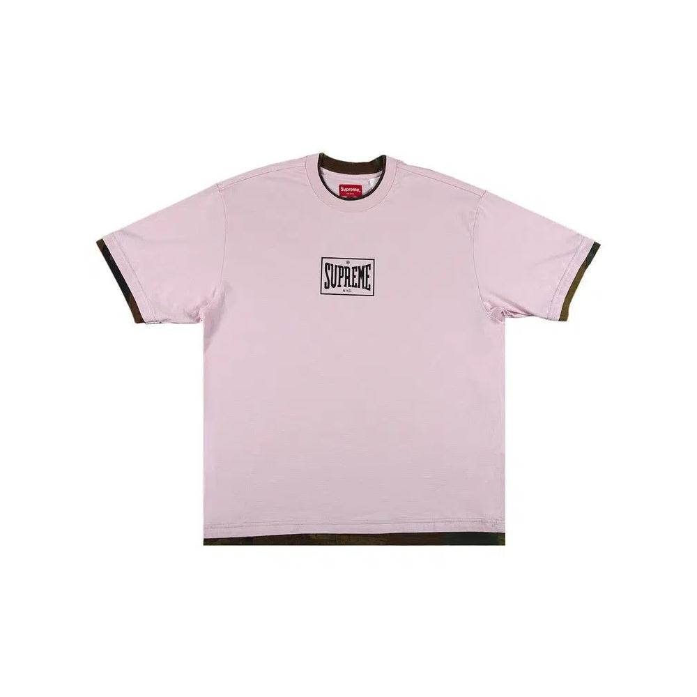 Футболки Supreme Layered Short-Sleeve Top 'Pink' 1