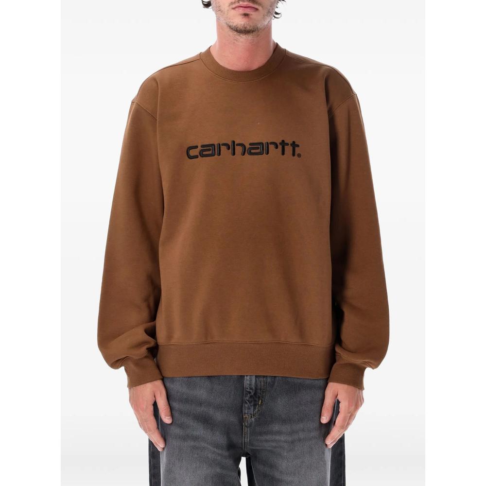 logo-embroidered sweatshirt 1