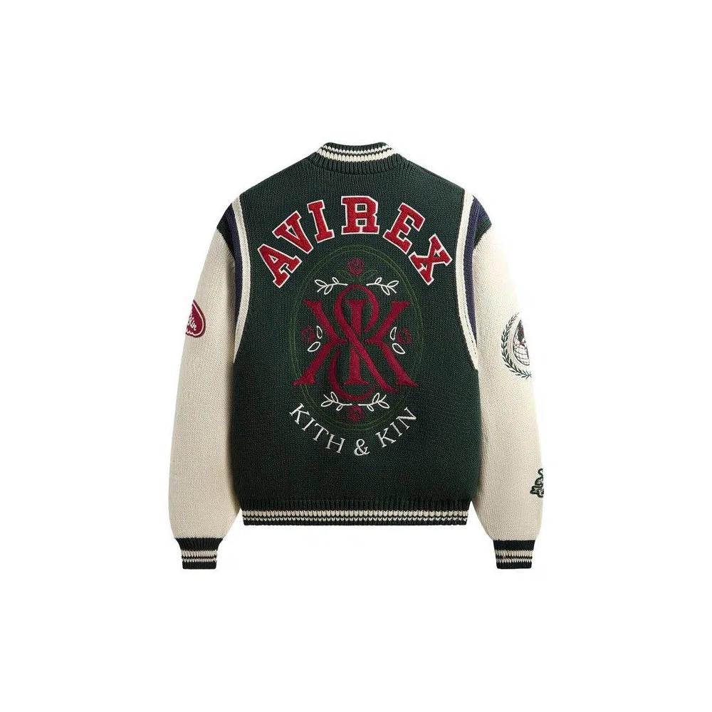 Бомберы Kith For Avirex Porter Varsity Knit Bomber 'Stadium' 2