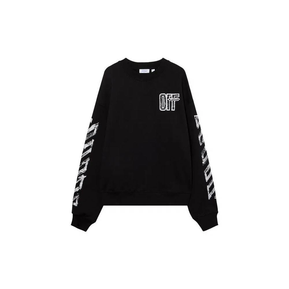 Свитшоты Off-White Motion Arrow Crewneck 'Black' 1
