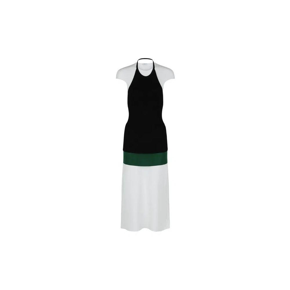 Платье миди Ferragamo Layered Midi Dress 'White' 1