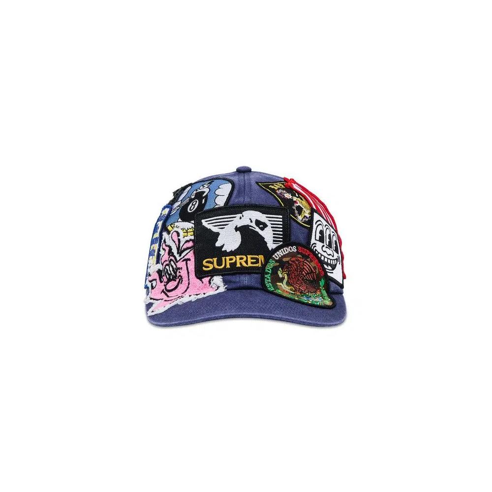 Кепки Supreme Patches 6-Panel 'Navy' 1