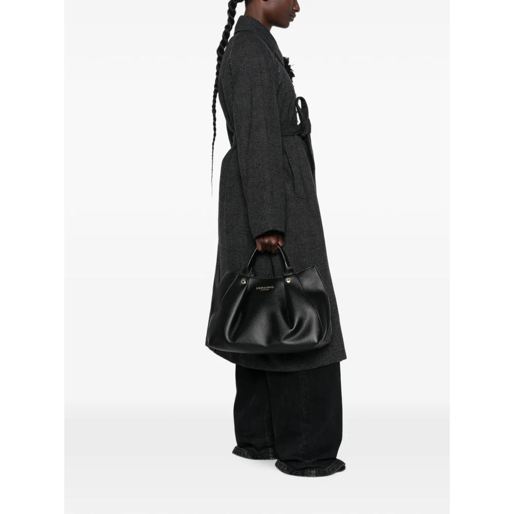 logo-plaque grained-leather tote bag 2