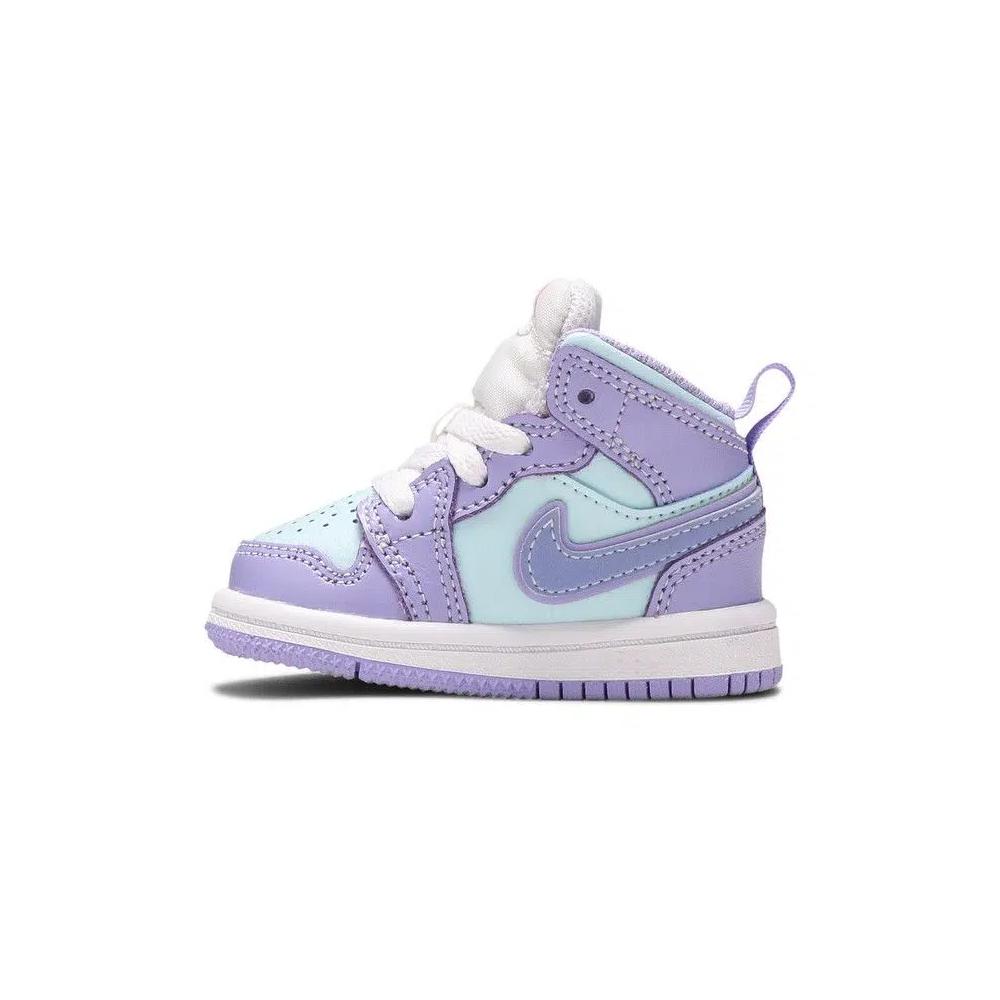 Баскетбольная обувь для отдыха Air Jordan 1 Mid TD 'Purple Pulse' 3