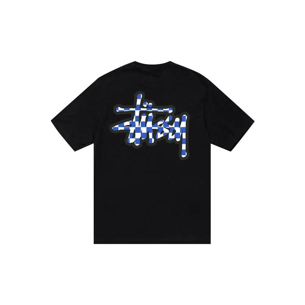 Футболки Stussy Checker Stock Tee 'Black' 2