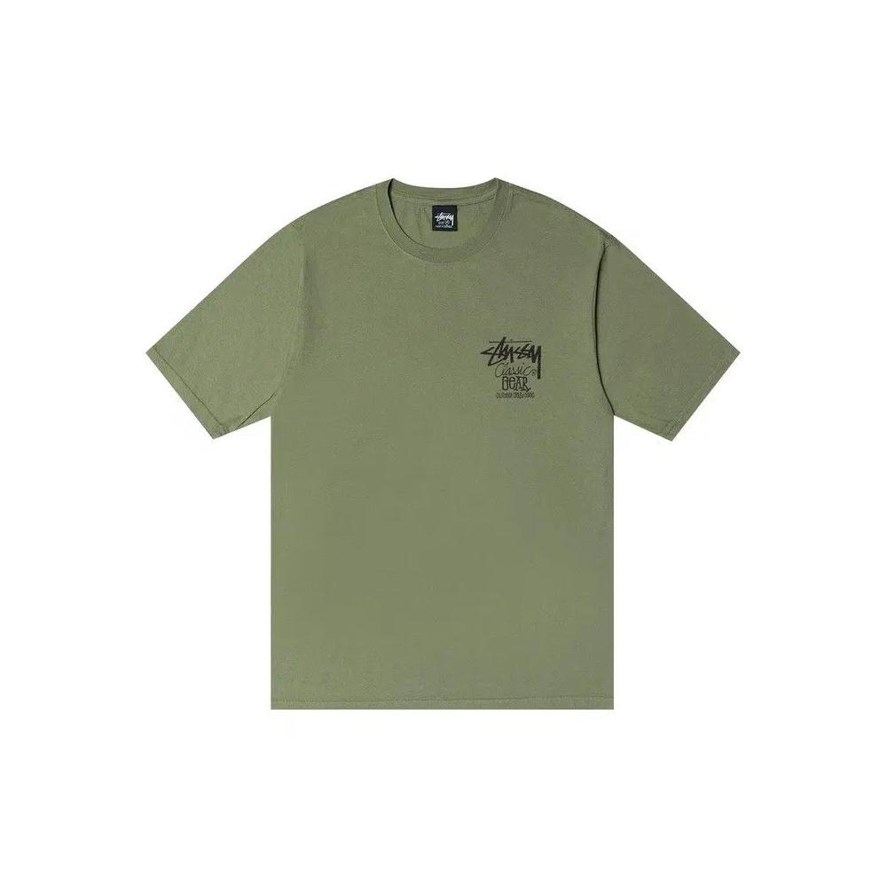 Топы Stussy Classic Gear Tee Pigment Dyed 'Артишок' 1