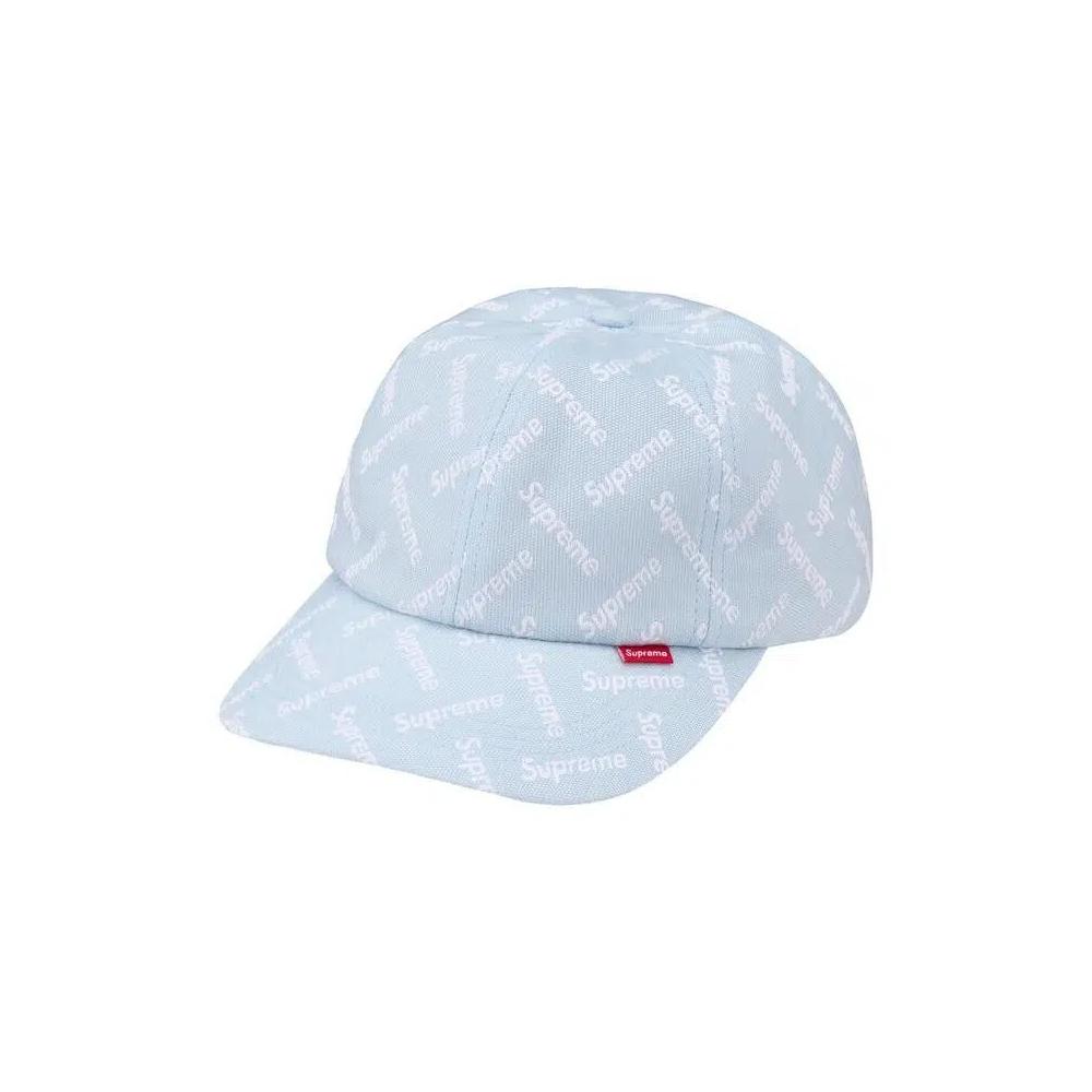 Кепки Supreme Monogram Jacquard 6-Panel 'Light Blue' 1