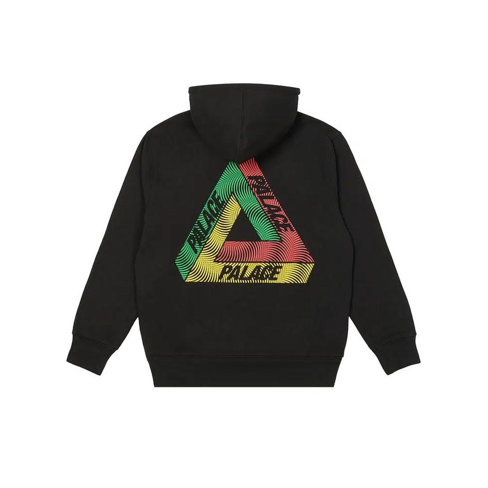 Худи Palace Swirl Tri-Ferg Hood 'Black' 2