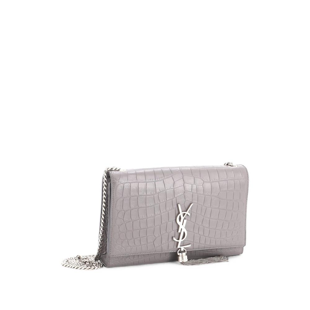 Classic Monogram Tassel Crocodile Embossed Leather Medium crossbody bag 3