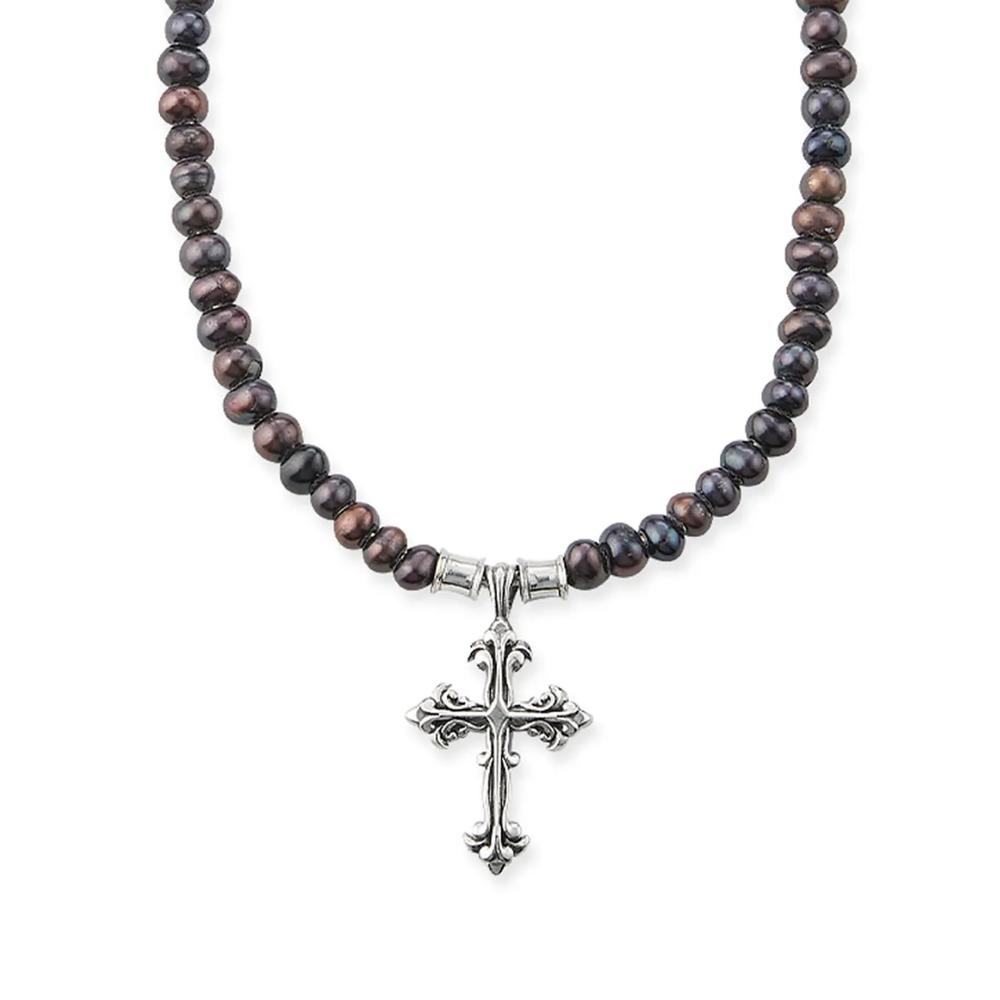 Колье Avelli Cross с жемчугом 2