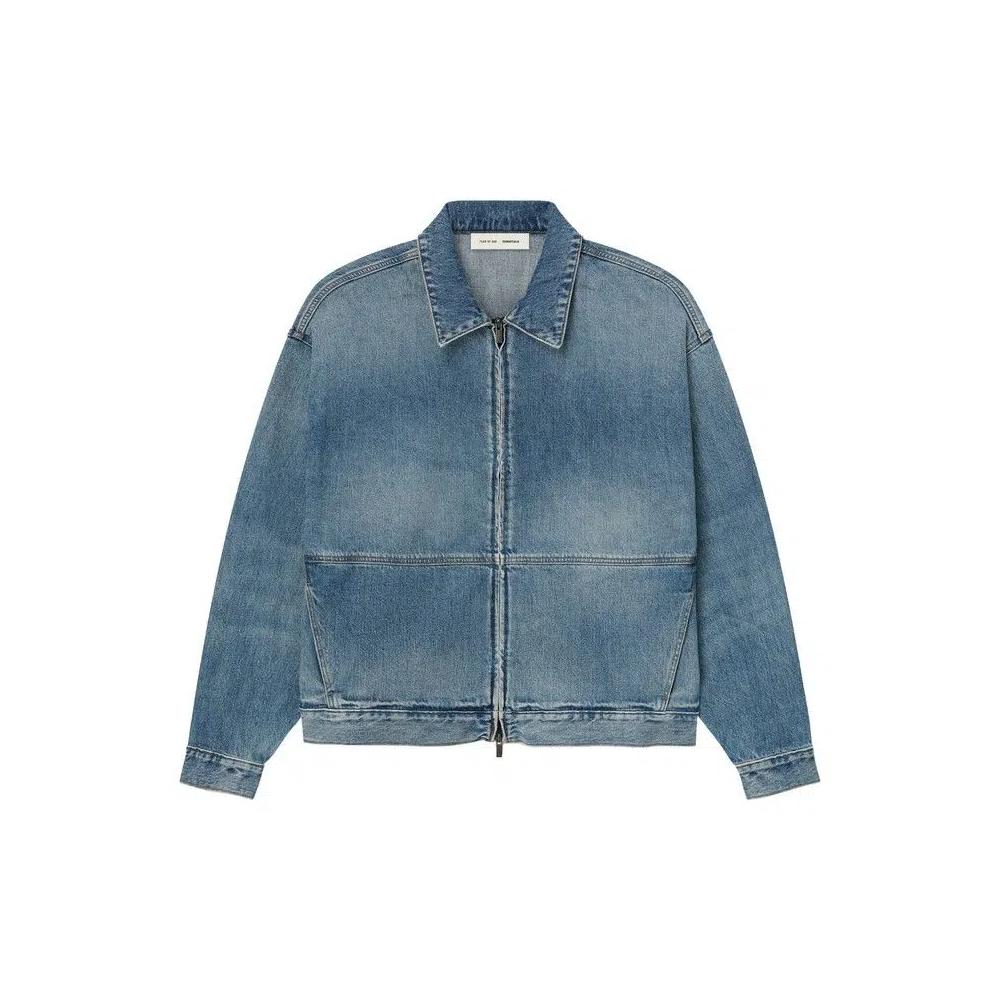 Джинсовые куртки Fear of God Essentials Denim Trucker Jacket «Классический синий» 1
