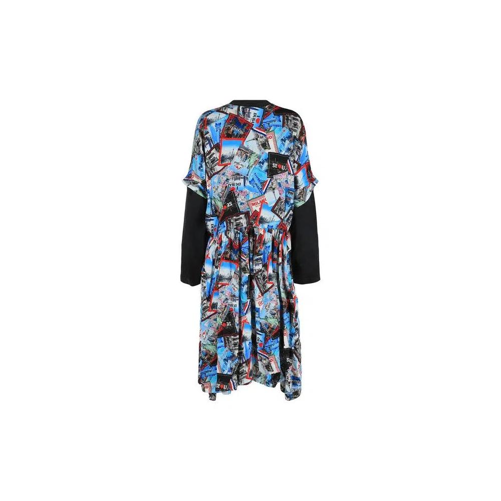 Платья миди Balenciaga Layered T-Shirt Dress 'Мультиколор' 2
