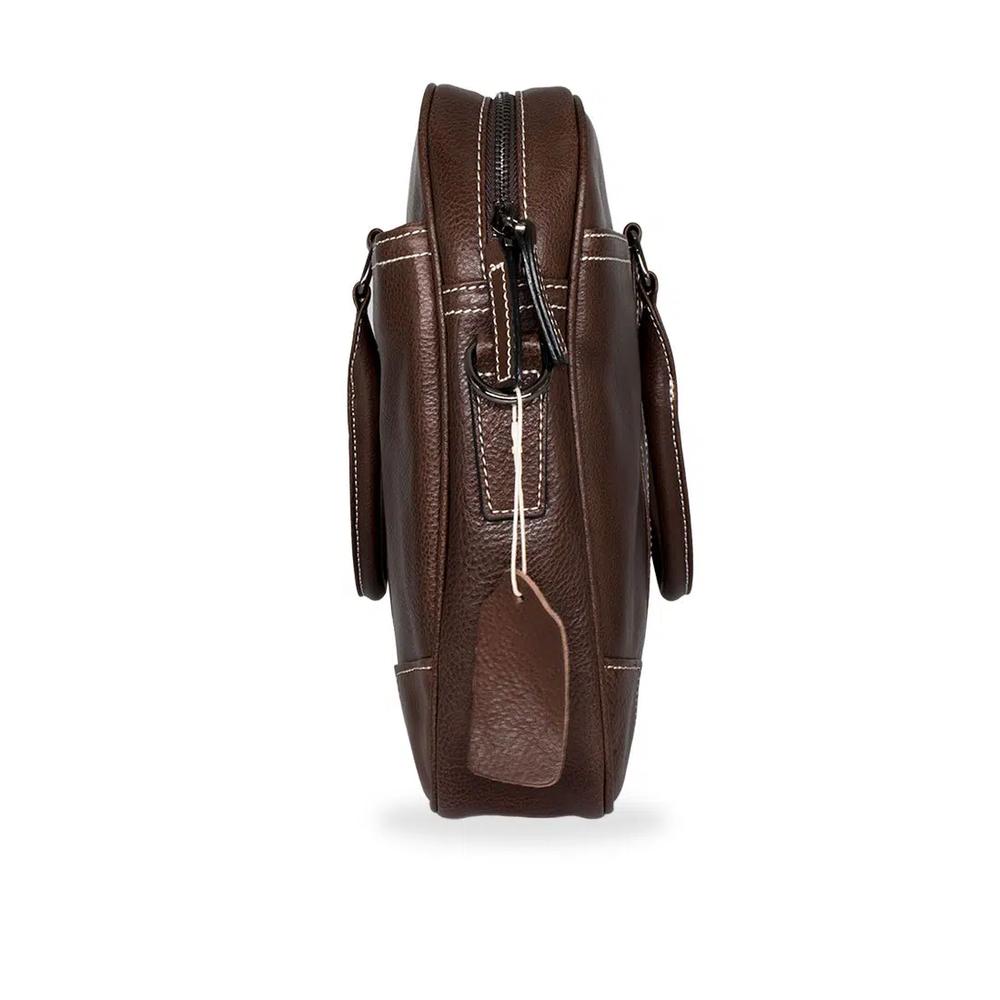 Кожаная сумка-мессенджер Pedrera Walnut 4