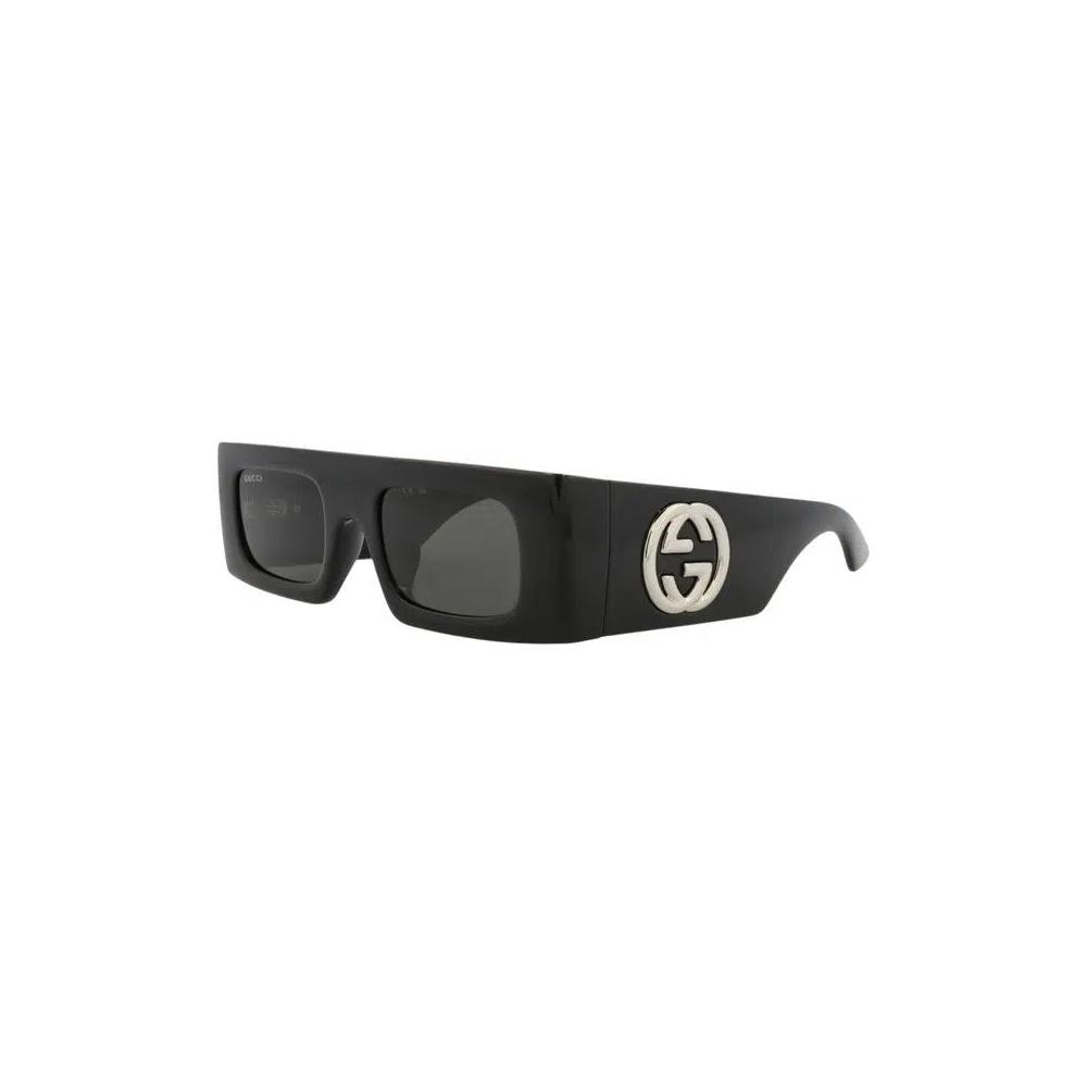 Очки-щитки Gucci Shield Sunglasses 'Black/Grey' 3
